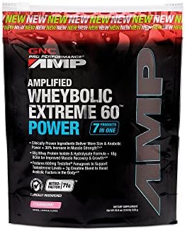 GNC Pro Performance AMP Wheybolic Extreme 60 Power Protein - Strawberry 1.16 lb