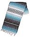 Canyon Creek Authentic Mexican Yoga Falsa Blanket (Turquoise)