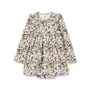 Müsli by Green Cotton Winter flower dress body baby-meisjes Jurk