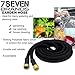 78Seven Expandable Garden Hose Never kink, tangle, twist. Heavy duty and light weight. Design 2017. 75 foot black.