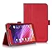 [Corner Protection] ASUS MeMo Pad 7 ME 176CX Case Cover, FYY Premium Soft Folio Leather Case for ASUS MeMo Pad 7 ME 176CX Red (With Auto Wake/Sleep Feature)