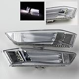Modifystreet Euro Clear LED Tube Side Marker Lights bumper fender lights for 03-07 Infiniti G35 Coupe