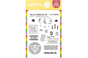 Waffle Flower Postage Collage for Fall Stamp Set