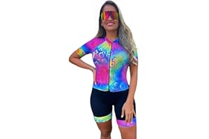 Women Trisuit Skinsuit Cycling Suit Woman Bike Run Jersey Jumpsuit