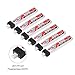GAONENG 6pcs 300mAh 30C 1S LiPo Battery 3.8V/4.35V LiHv Battery with JST-PH 2.0 Connector for Tiny Whoop Micro FPV Racing Drone