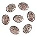 40x30mm Oval Cabochon CAB Flatback Semi-Precious Gemstone Ring Face (Chrysanthemum Jade)