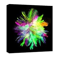 Canvas Wall Art Colorful Powder Canvas Prints Home Artwork Decoration for Living Room,Bedroom - 12x12 inches