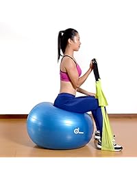 Odoland 5 paquetes de bandas de ejercicios de resistencia con anclaje y asas de puerta, bandas de rehab con bolsa de transporte, libro electrónico para ejercicios de núcleo, terapia física y entrenamiento en casa