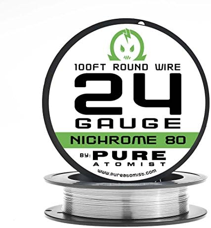 Pure Atomist Nichrome 80 24 Gauge AWG Round Wire Roll 0.51mm 24g Spool N80