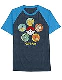 Pokemon Big Boys' Poke Circles Raglan Tee