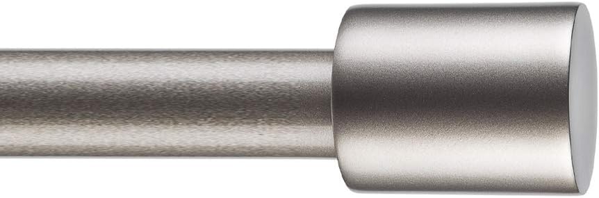 Ycolnaefllr 1-Inch Diameter Single Curtain Rod in Gun Metal with Resin Finial 84-120 Inches Adjustable Single Window Curtain Rod: Home Improvement