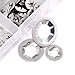 Hilitchi 180 Piece 304 Stainless Steel Internal Tooth Starlock Washers Quick Speed Locking Washers Push On Speed Clips Fasteners Assortment Kit - 7 Size