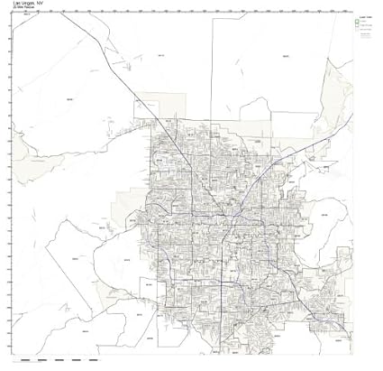 Amazon.com: Las Vegas, NV ZIP Code Map Not Laminated: Home & Kitchen