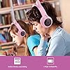 Usoun-Kids-Bluetooth-Headphones-Cat-Ear-LED-Light-Child-Wireless-Headphones-with-Microphone-FM-RadioTF-Card-Foldable-Bluetooth-Stereo-Over-Ear-kids-Headsets-for-Boys-Girls-Adults-pink Usoun Kids Bluetooth Headphones, Cat Ear LED Light Child Wireless Headphones with Microphone, FM Radio/TF Card, Foldable…