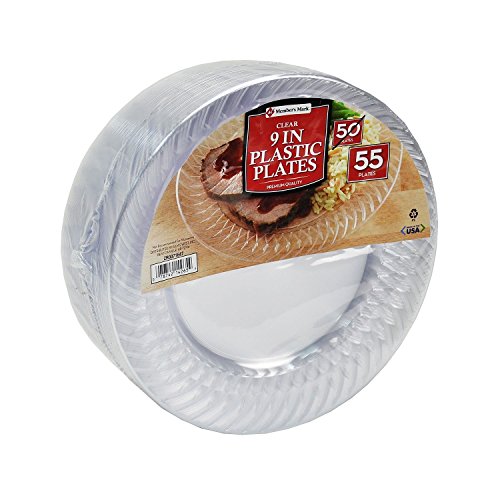 Member's Mark Clear Plastic Plates, 9