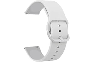 Tobfit Quick Release Watch Band for Women Men, 20mm 22mm Silicone Watch Strap Soft Rubber Adjustable Replacement Wristband