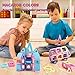 HOMOFY 90PCS Castle Magnetic Blocks Magnet Tiles Educational Toys for 3 4 5 6 7 Years Old Boys Girls Kids Toddlers