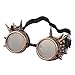 Leegoal(TM) Vintage Steampunk Goggles Spiked Gothic Welding Cyber Punk Gothic Cosplay Glasses (Copper)