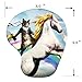 Apottwal Funny Cat Design Mouse Pad, Ergonomic Mouse Pad with Wrist Support,Mouse Pad Wrist Support,Gaming Mouse Pad with Non-Slip PU Base for Computer Cute Cat Mousepad