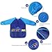NUOLUX Painting Apron Kids Waterproof Long-sleeved Art Smock Toddler (Blue)