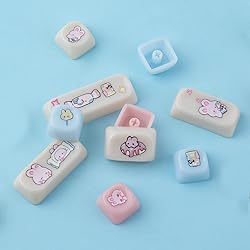 Tsungup MOA Profile Keycaps,140 Keys Pink Ceramic