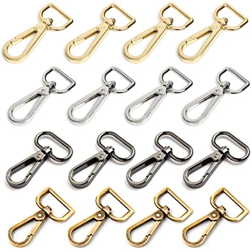 Swivel Clasps 3/4" D Ring Lobster Clasp Claw for Strap Push Gate