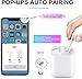 Abigail Bush Bluetooth Headphones Wireless Earbuds(POP-UPS&Touch Control)In-Ear Headsets Noice Cancelling with Mic and Portable Charging Case-Whitethumb 1