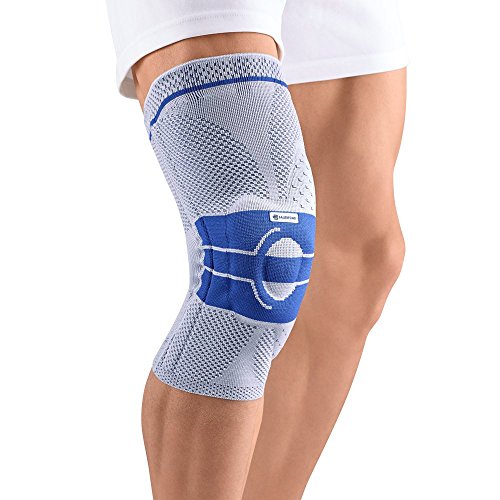 Bauerfeind GenuTrain Right A3 Knee Support (Titanium, 4)