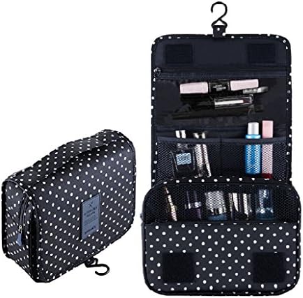 Hanging Toiletry Cosmetic Travel bag -Portable Organizer Waterproof Makeup Shaving Bag Kit with Hook Carry On Case