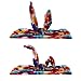 DRESHOW Boho Bow Headbands for Women Vintage Flower Printed Yoga Hairband Elastic Rabbit ear Head Wrap 6 Pack