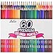 Lelix Colored Pencils 60 Unique Colors Premium Soft Core Perfect Color Pencil for Adult Coloring Books and Artists