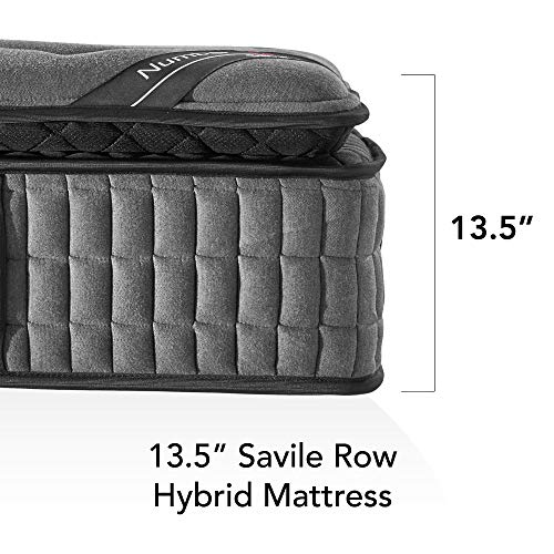 Savile Row No. 14 Premium Innerspring and Memory Foam Hybrid Pillow Top 13.5 Inch Luxury