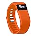 Teslasz Fitness Tracker, Bluetooth 4.0 Sleep Monitor Calorie Counter Pedometer Sport Activity Tracker for Android and IOS Smart Phone (Orange)