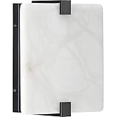 Progress Lighting LED Alabaster Stone Black ADA Wall Sconce 8.50x8.00x8.00