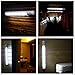 JEBSENS - T02 LED Under Cabinet Lighting, Ceiling Wall Light Fixture, Portable Rotatable Closet Light for Closet Stairs Hallway, PIR Motion Sensor, 3-Mode Stick-On, Powered by 3pcs AA Batteries