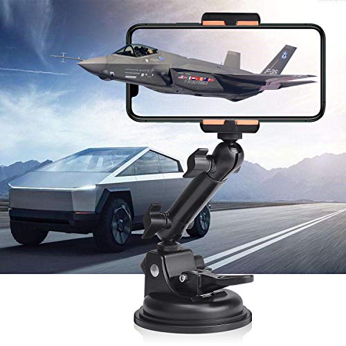 fantaseal Action Camera Smartphone Suction Cup Race Car Cockpit Mount Motion Camcorder Vehicle Windshied Hood Rooftop Holder for GoPro Sony iPhone Hi-Speed Filming
