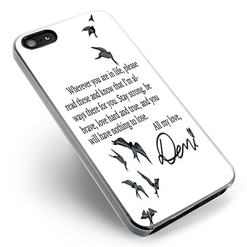demi lovato tattoo and quotes for Iphone Case (iPhone 6 plus/6S plus white)