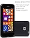 Fosmon Nokia Lumia 630, Nokial Lumia 635 SLIM-Fit Case [DURA FRO] Flexible TPU Cover - Retail Packaging (Black)