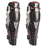 GraceU1 Pair of Adults Fashion Knee Shin Armor Protect Guard Pads Accessories with Plastic Cement Hook for Motorcycle