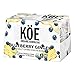 Koe Kombucha Cans, Blueberry Ginger | Organic Sparkling Fruit Drinks With Live Probiotics and Vitamin C | 12 oz Pack of 12