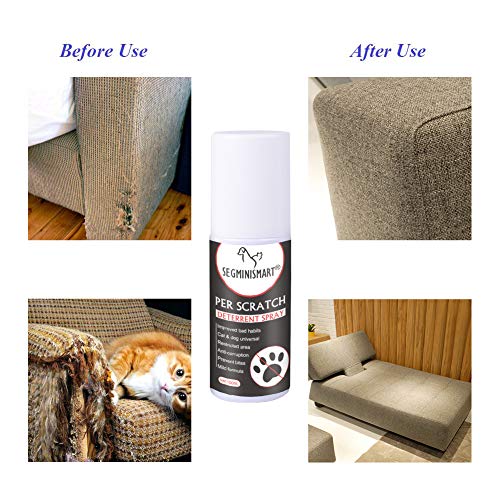 SEGMINISMART Cat Scratch Deterrent Spray, Cat Training Spray, Cat
