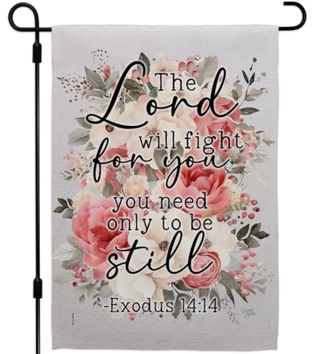 Bible Verses 14:14 Flag Memorial Stake Patio Lawn Outdoor Post Tapestry Yard Si…