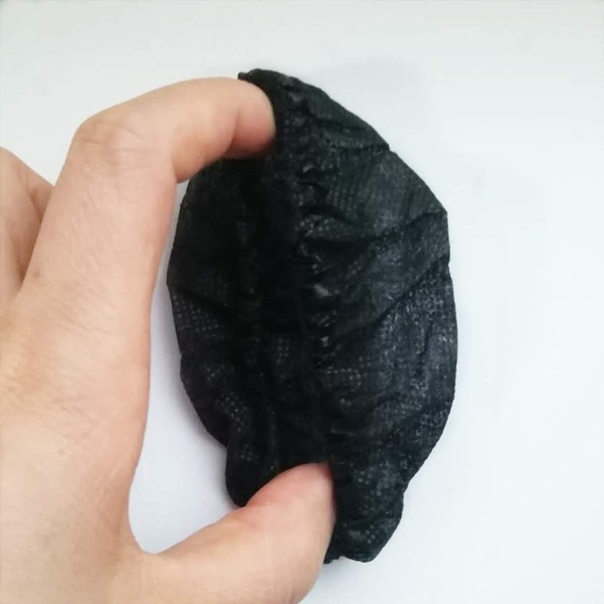 YianBestja 100 Pcs Disposable Non-Woven Microphone Covers Handheld Mic Cover for KTV Live Party School Recording Room News Gathering (Black) - Image 4