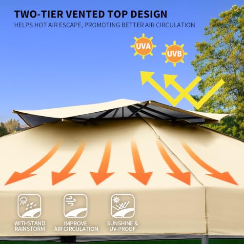 AERGERGER 10x10 Pop Up Canopy Tent Review: Easy Setup Gazebo with Window Sidewalls image 22