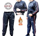 RAD Heavy Duty Sweat Suit Sauna Exercise Gym Suit Fitness Weight Loss Anti-Rip Red