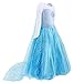 Cotrio Elsa Dress Elsa Princess Dress up Princess Elsa Dresses Elsa Costume for Girls Size 100 (1-2, Blue)