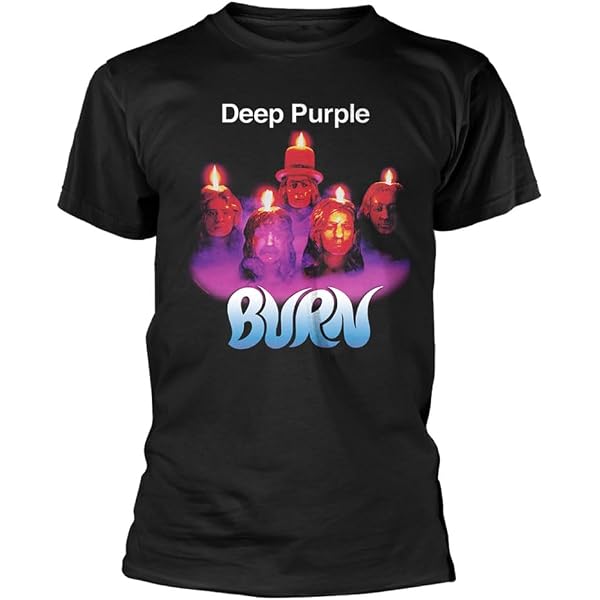 Deep Purple In Rock Band Logo T Shirt Size S Blue : Amazon.ca