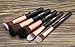 BS-MALL Premium Synthetic Kabuki Brush - Eye Make Up Brushes - Makeup Brush Set (20 Pcs,Rose Golden)