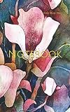 Notebook: Water color painting magnolia flowers tree trees watercolor paint art artwork artist by