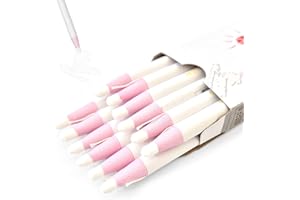 COELO Peel-Off China Markers White 12 Pack (Dozen) Grease Marking Pencil Single Color Wax Markers Drawing Crayons Rock Wood Paper Fabric Plastic Glass Mugs Canvas Glass Non-Sharpening Marker